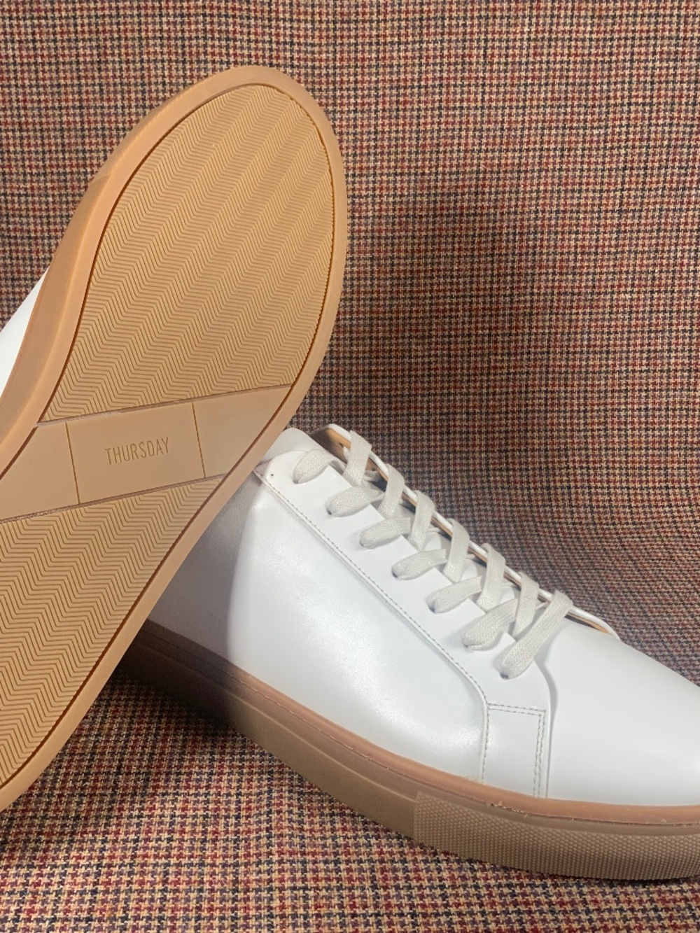 NEW Thursday Boot Co Legacy Sneakers Low Top White Leather Gum Sole Mens Size 16